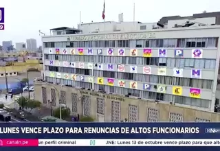 JNE: Lunes vence plazo para renuncia de funcionarios 2026