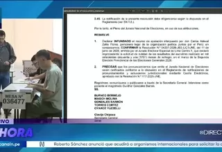 JNE rechaza de forma definitiva pedido de Juntos por el Perú para anular 2.394 mesas