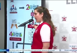 JNE: Recuento de votos será solo en casos excepcionales