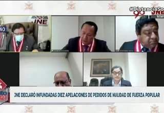 JNE declaró infundadas diez apelaciones de pedidos de nulidad de Fuerza Popular