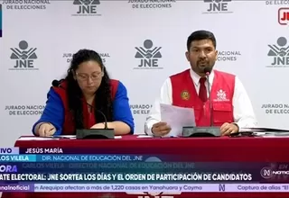 JNE realiza sorteo del orden de participación para debate electoral