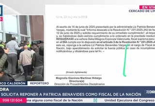 JNJ ordena reponer a Patricia Benavides como fiscal de la Nación