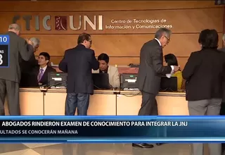 Postulantes a la JNJ rindieron examen de conocimientos en la UNI