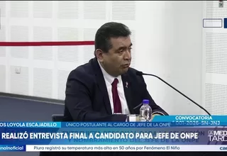 JNJ realizó entrevista final a candidato para jefe de ONPE