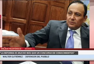 JNJ: Walter Gutiérrez anuncia que Comisión Especial se reunirá este lunes 20