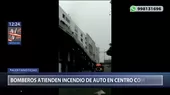 Jockey Plaza: Vehículo se incendió en las inmediaciones del centro comercial  - Noticias de alerta noticias