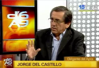 Jorge del Castillo: "Urresti es utilizado como un ariete de Inteligencia"