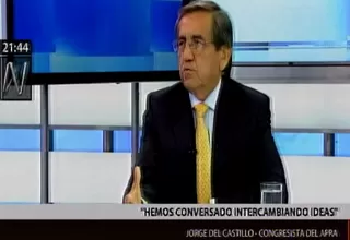 Jorge del Castillo: "Valió la pena que el Gobierno sacrificara a Zavala"