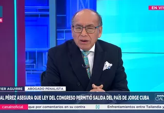 Jorge Cuba Hidalgo: Aguirre niega que Congreso frenara prórroga