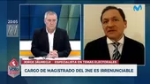 Jorge Jáuregui: Cargo de magistrado del JNE es irrenunciable durante el proceso electoral - Noticias de magistrados