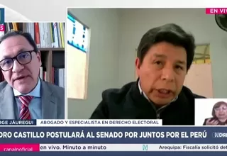 Jorge Jáuregui: Pedro Castillo puede postular al 2026 si no hay condena firme ni inhabilitación