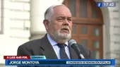 Jorge Montoya: "Presentamos una moción de interpelación contra Walter Ayala" - Noticias de interpelacion