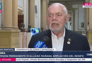 Jorge Montoya rechaza ampliación del Reinfo por falta de reformas