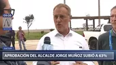 Jorge Muñoz: aprobación de alcalde de Lima subió a 63 %, según Datum - Noticias de datum