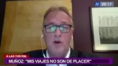 Muñoz: "Mis viajes no son de placer" - Noticias de Alianza Lima