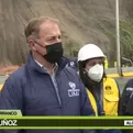 Alcalde Muñoz supervisó trabajos tras deslizamiento en la Costa Verde