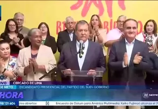 Jorge Nieto anuncia que el Partido del Buen Gobierno viciará su voto en la segunda vuelta