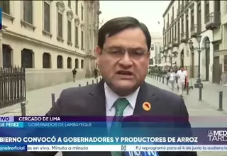 Gobernador Jorge Pérez advierte que las obras de prevención de arroz están abandonadas