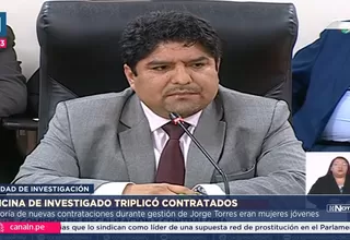 Jorge Torres: Oficina a su cargo triplicó contratados