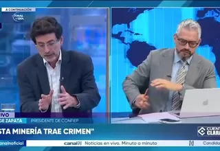 Jorge Zapata: Minería ilegal alimenta la delincuencia y extorsión