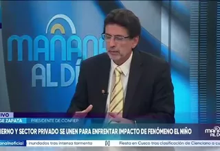 Jorge Zapata respalda plan de Galarreta y pide destrabar obras ante el Fenómeno El Niño