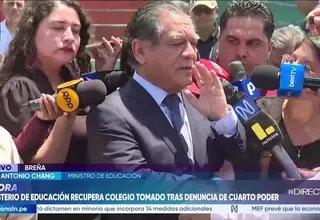 José Antonio Chang confirma retorno de expulsión de estudiantes por faltas graves