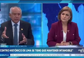 José Baella respalda restricciones en el Centro Histórico y cuestiona convocatorias a marchas antes del resultado final