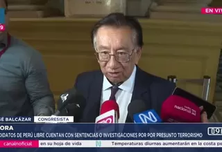José Balcázar: Estoy viendo la posibilidad de firmar la moción de censura contra José Jerí