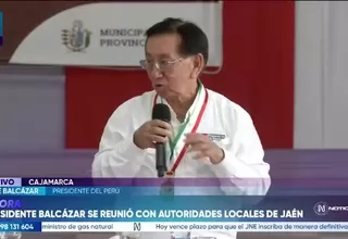 José Balcázar: Ministros de mi gobierno son técnicos y no improvisados