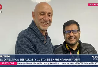 José Cueto y Carlos Zeballos sellan alianza por la Mesa Directiva