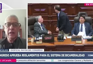 José Élice cuestiona que el Congreso actual apruebe reglamentos para sistema bicameral