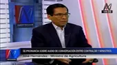 Ministro José Hernández: Audios evidencian que hay alguien dedicado a grabar - Noticias de jose-hernandez