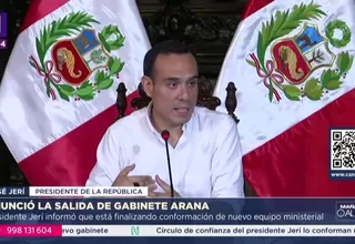 José Jerí anunció fin del Gabinete Arana y alista nueva PCM