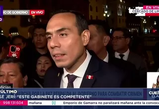 José Jerí: Gabinete tiene cualidades para combatir delincuencia