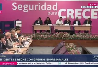 José Jerí lidera reunión con gremios empresariales por inversión