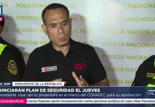 José Jerí presentará Plan de Seguridad Nacional este jueves