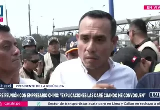 José Jerí reconoce errores en reunión con empresario chino: “No soy Pedro Castillo ni soy profesor. Soy abogado”