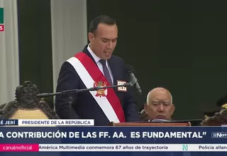 José Jerí respalda a Fuerzas Armadas en lucha contra criminalidad