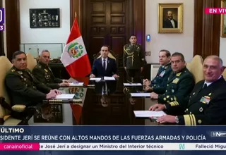 José Jerí se reúne con altos mandos para enfrentar criminalidad
