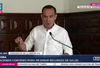 José Jerí suscribe convenio para mejorar atención en salud: Representa el inicio y un punto de inflexión