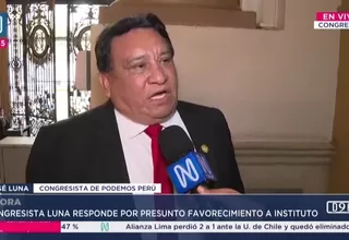 José Luna Gálvez descarta relación con Encus y Telesup