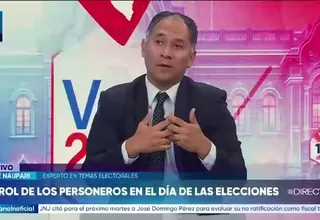 José Naupari explica rol clave de personeros en elecciones: "Serán decisivos en segunda vuelta electoral"
