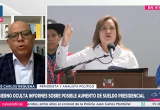 José Requena: Sueldo presidencial no es confidencial