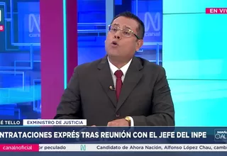 José Tello: Contrataciones tras reuniones con jefe del INPE deben ser investigadas