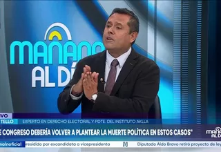 José Tello cuestiona candidaturas de 211 sentenciados de APP y pide reformar la legislación electoral