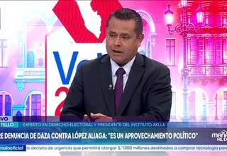 José Tello señala que conducta atribuida a López Aliaga contra Samuel Daza podría configurar coacción
