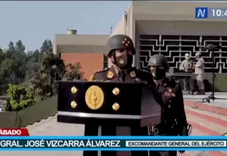 José Vizcarra se despidió con mensaje contra las recomendaciones en el Ejército