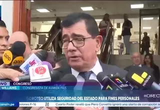 José Williams sobre caso Doroteo: “Debe dar explicaciones y pasar por la Comisión de Ética”