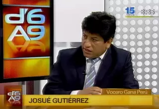 Josué Gutiérrez: Hay una "victimización indebida" a Yeni Vilcatoma