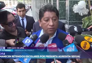 Josué Gutiérrez: “Pedimos sanción ejemplar” por caso de presunta violación sexual en colegio Liceo Naval de San Borja